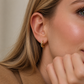 I Dreamed Mini Hoop Earrings – Gold Plated Stainless Steel CZ Hoops