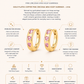 Gold Plated Copper Pink Heart Zirconia Mini Hoop Earrings – Hyge