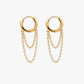 Gold Plated Chain Mini Hoop Earrings – Vroki