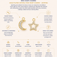 Gold Plated Crystal Star Hoop Charms – Astryra