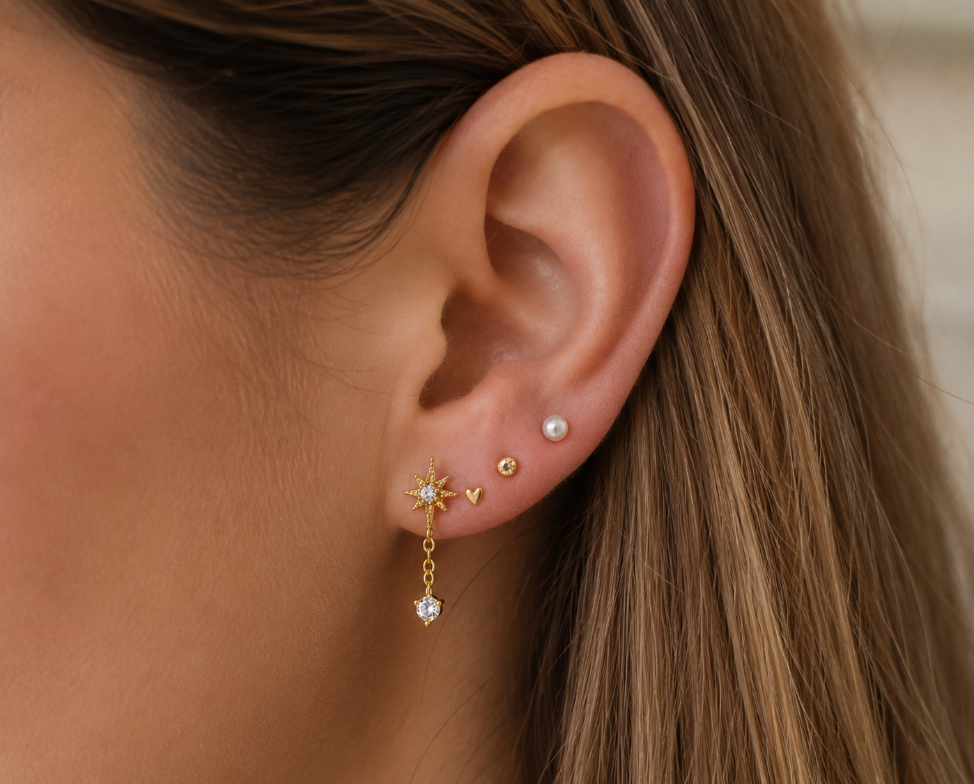 Salim Stud – Crystal Drop Flat Back Stud