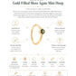 Lila | Gold Filled Moss Agate Mini Hoop