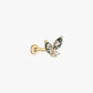 Nota | Gold Filled Moss Agate Chain Flat Back Stud