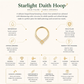 Starli Charm Gold Filled Hinged Hoop