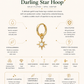 Stainless Steel Earring | Darling Star Hoop