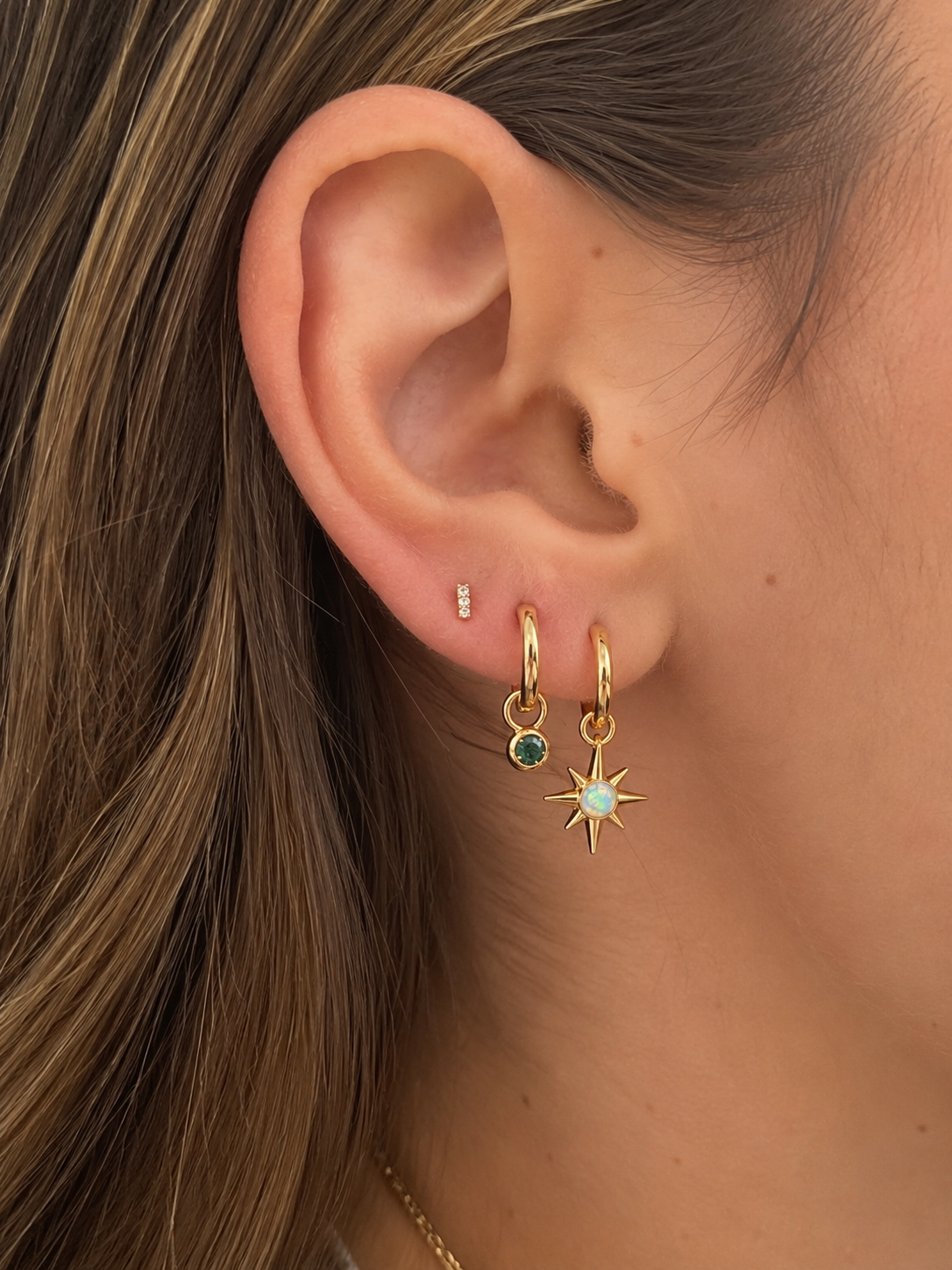 Stainless Steel Earring | Darling Star Hoop
