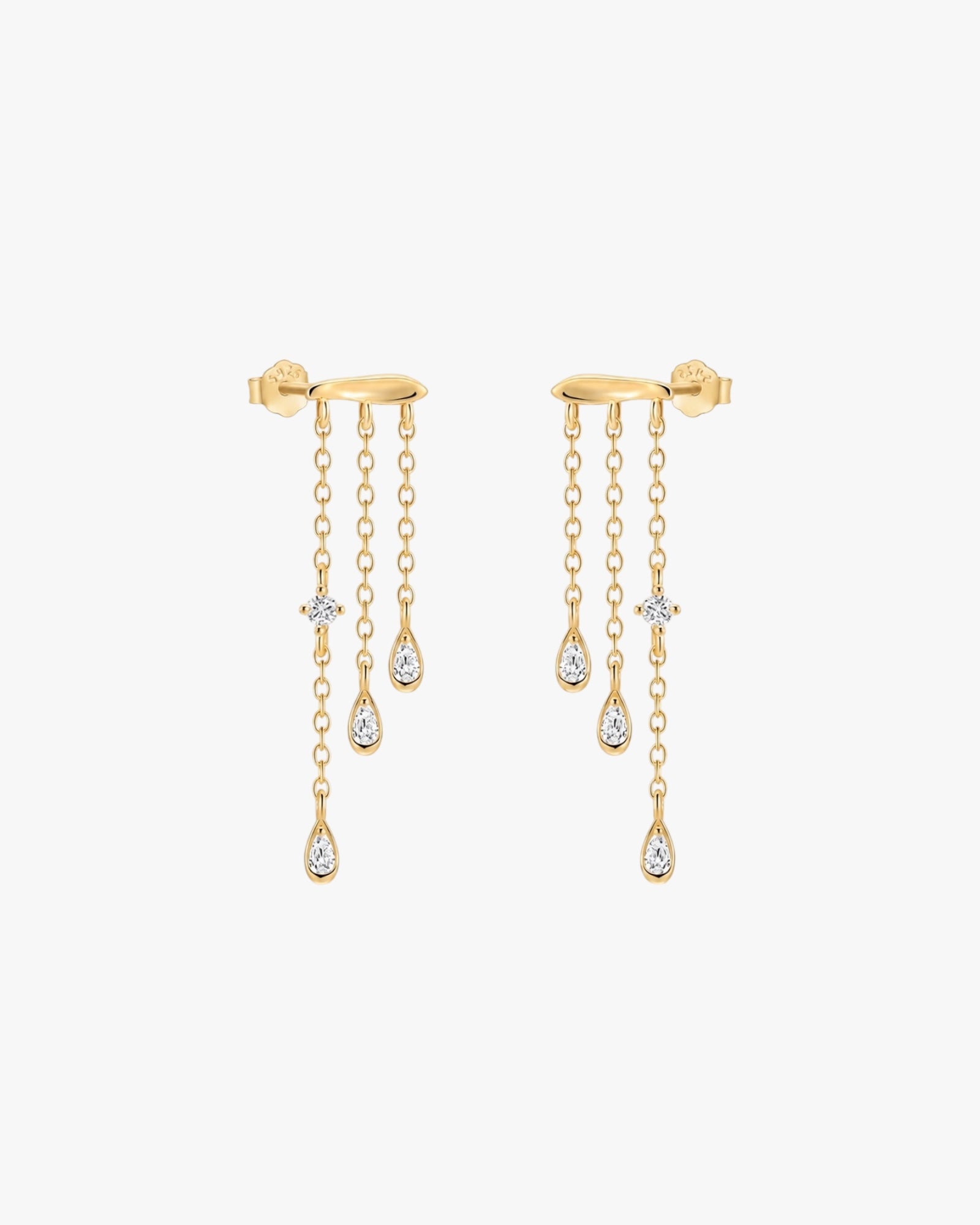 Marilyn Earrings – Drop Crystal Stud Earrings