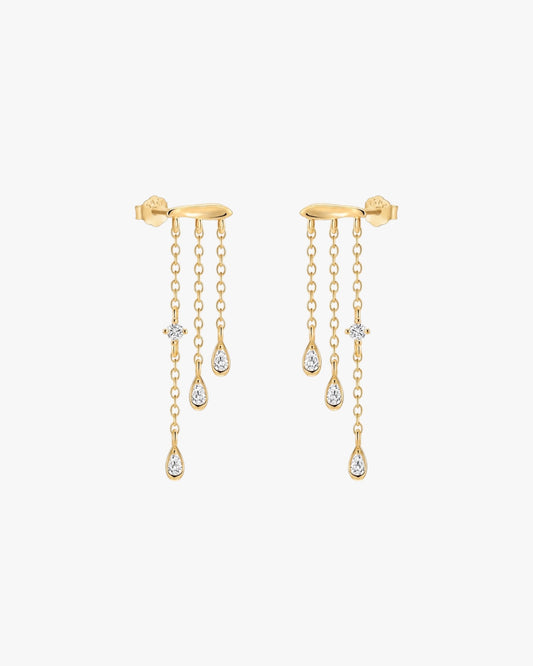 Marilyn Earrings – Drop Crystal Stud Earrings