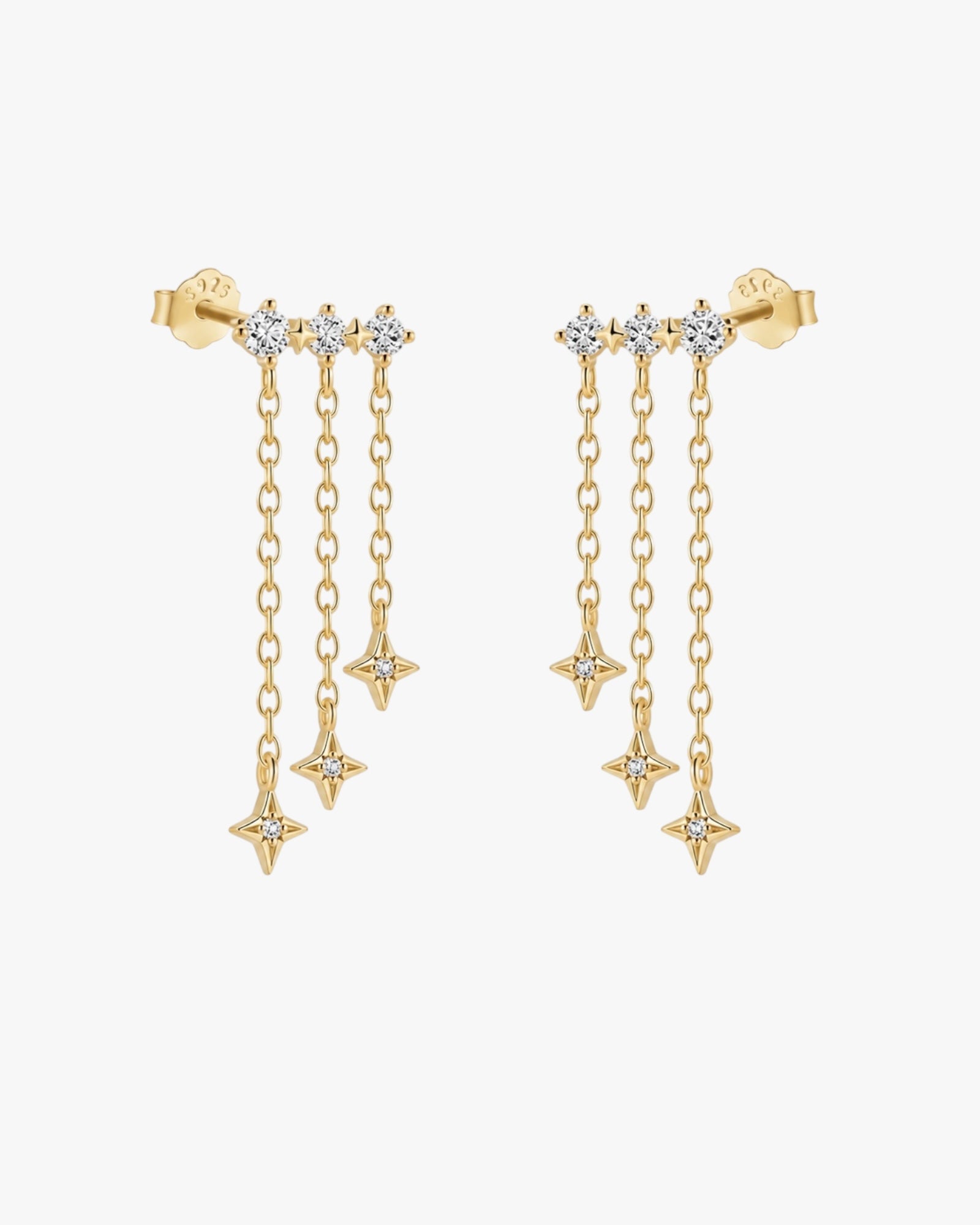 Morin Earrings – Drop Crystal Stud Earrings