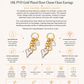 18K PVD Gold Plated Heart Charm Chain Earrings – Valette