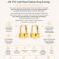 18K PVD Gold Plated Padlock Hoop Earrings – Lucera