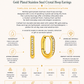 Gold Plated Stainless Steel Crystal Hoop Earrings – Lumina