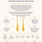 Gold Plated Stainless Steel Drop Earrings – Aurea