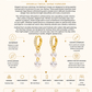 Gold Plated Stainless Steel Double Crystal Drop Hoop Earrings – Darling II