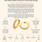 Gold Plated Stainless Steel Pavé Crystal Hoop Earrings – Bari