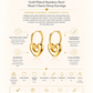 Gold Plated Stainless Steel Heart Charm Hoop Earrings – Lome