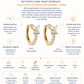 Gold Plated Chain Mini Hoop Earrings – Spring