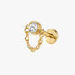 Hone Stud – Chain Crystal Flat Back Stud