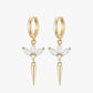 Sterling Silver Charm Earrings – Lynx