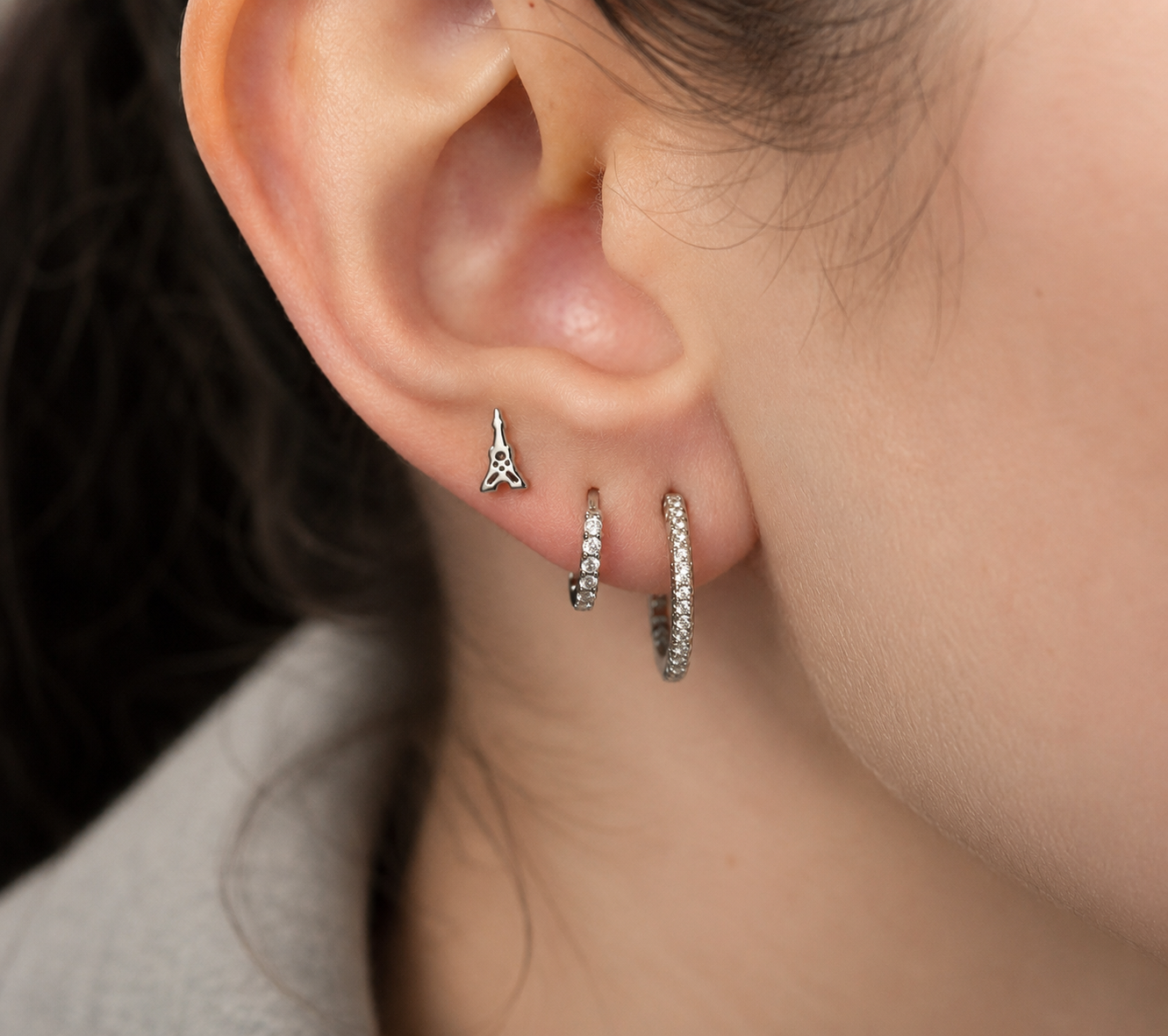 Paris Stud – Tower Flatback Piercing Stud