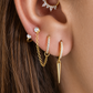 Crystal Tip Double Hoop – Riviera