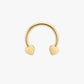 Gold Heart Clicker Hoop – Gib