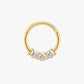 Gold Pave Ball Clicker Hoop – Sim