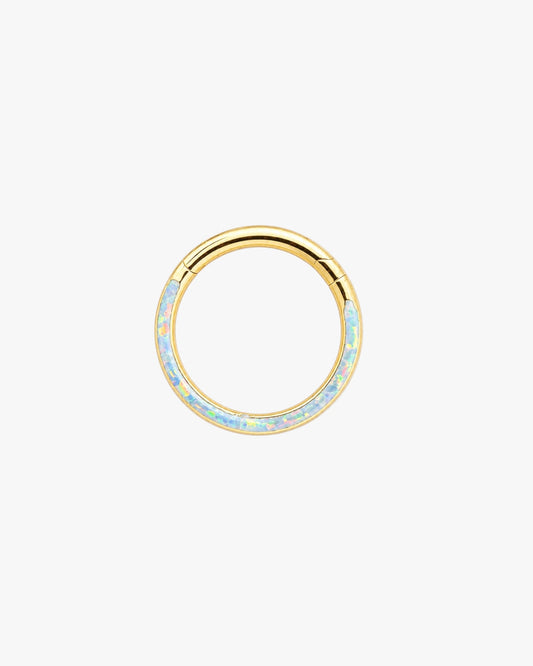 Gold Opal Clicker Hoop – Jules