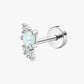Tallin Stud – Minimal Moonstone Flat Back Piercing