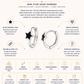 Gold Plated Copper Black Star Zirconia Mini Hoop Earrings – Suri