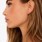Gold Plated Chain Mini Hoop Earrings – Alice