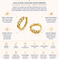 Gold Plated Chain Mini Hoop Earrings – Alice