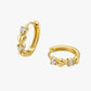 Gold Plated Chain Mini Heart Hoop Earrings – Amili