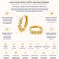 Gold Plated Chain Mini Heart Hoop Earrings – Amili