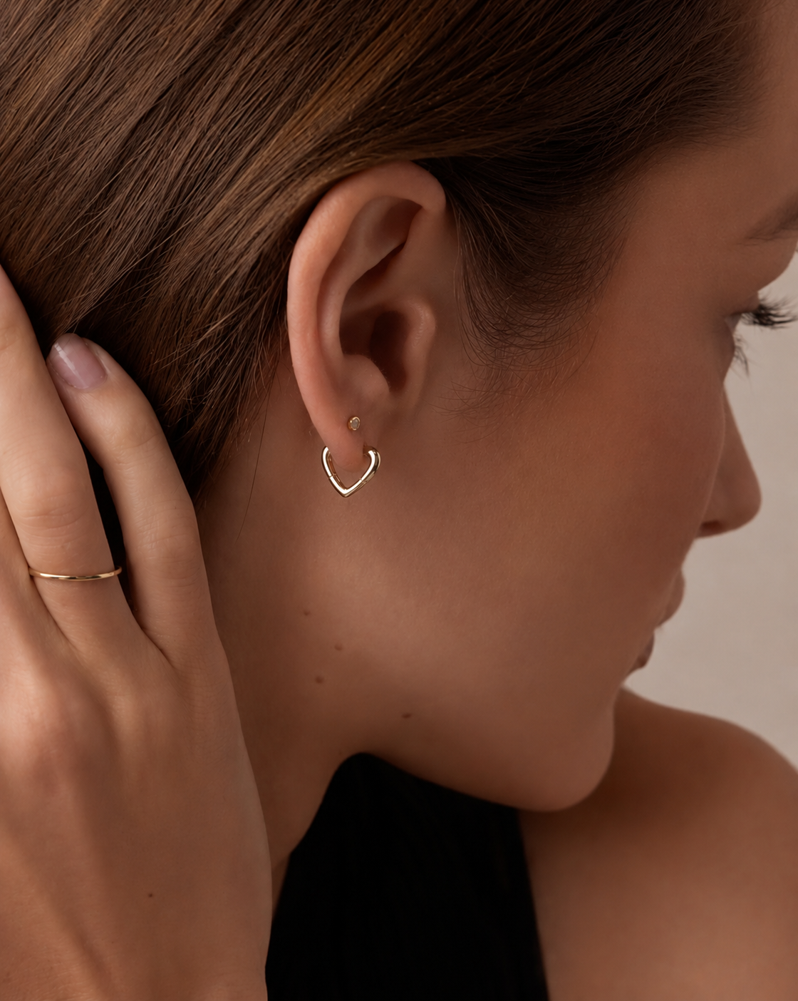 Mini Heart Hoop Earrings – LoveLost II