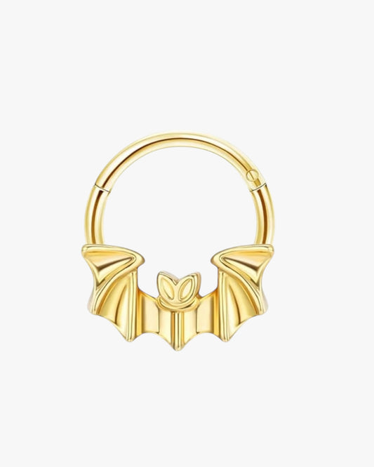 Gold Bat Clicker Hoop