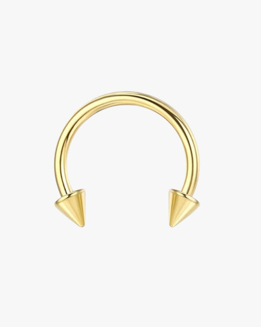 Gold Spike Hoop