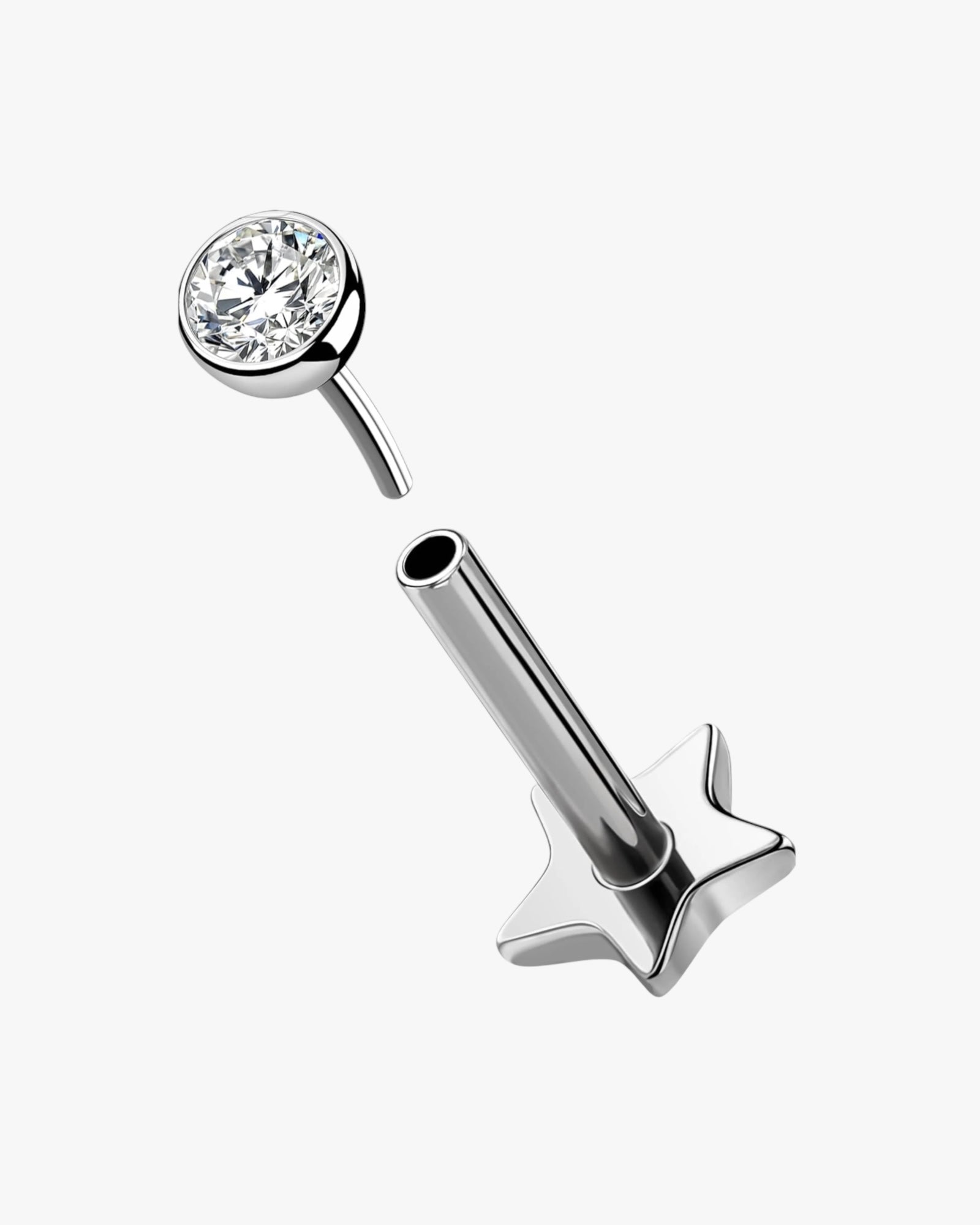 Nickel-free stainless steel studs safe for daily wear