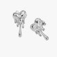 18K PVD Gold Plated Hearts On Fire Earrings