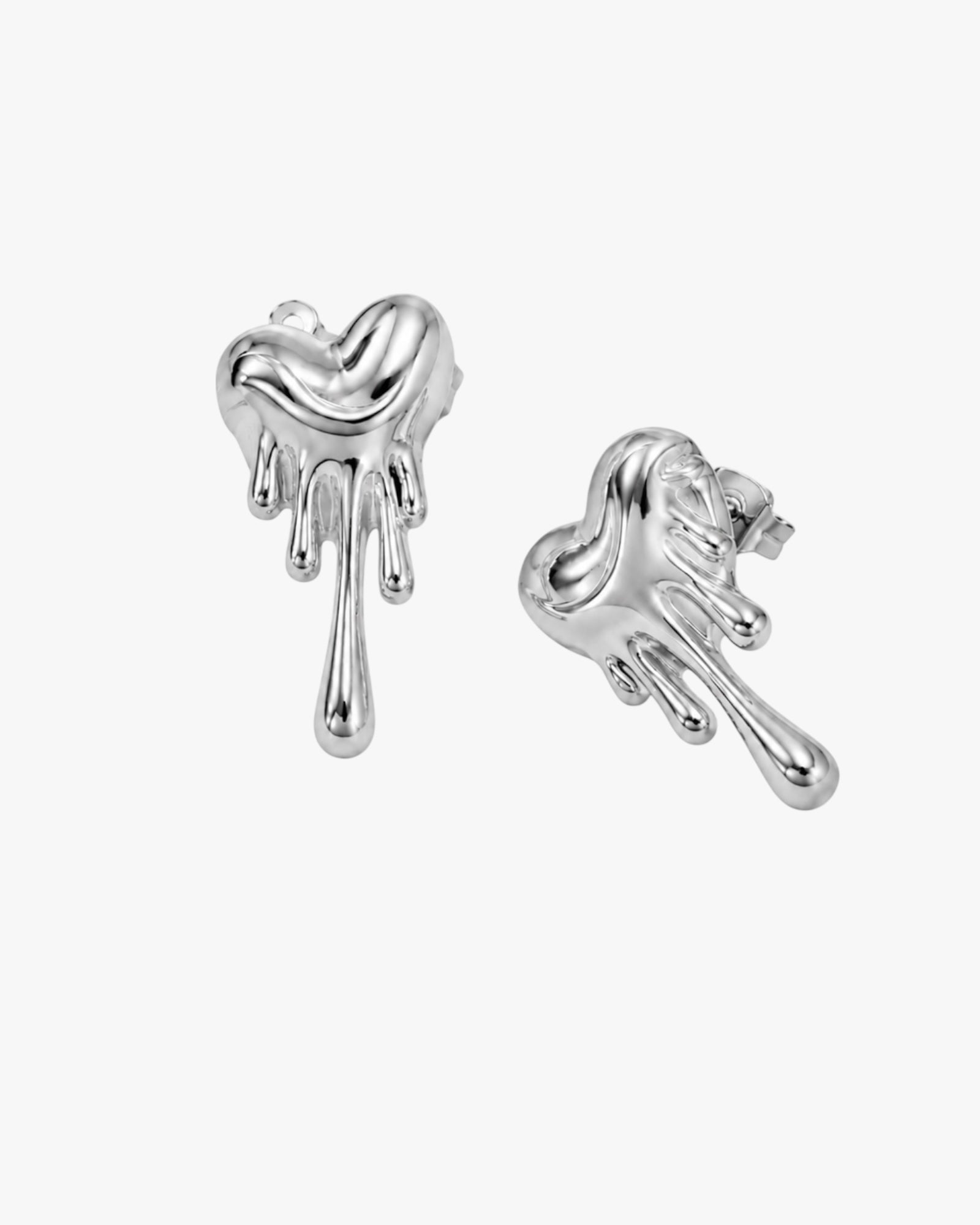 18K PVD Gold Plated Hearts On Fire Earrings