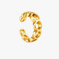 18K PVD Gold Marquise Ear Cuff – Lyra II