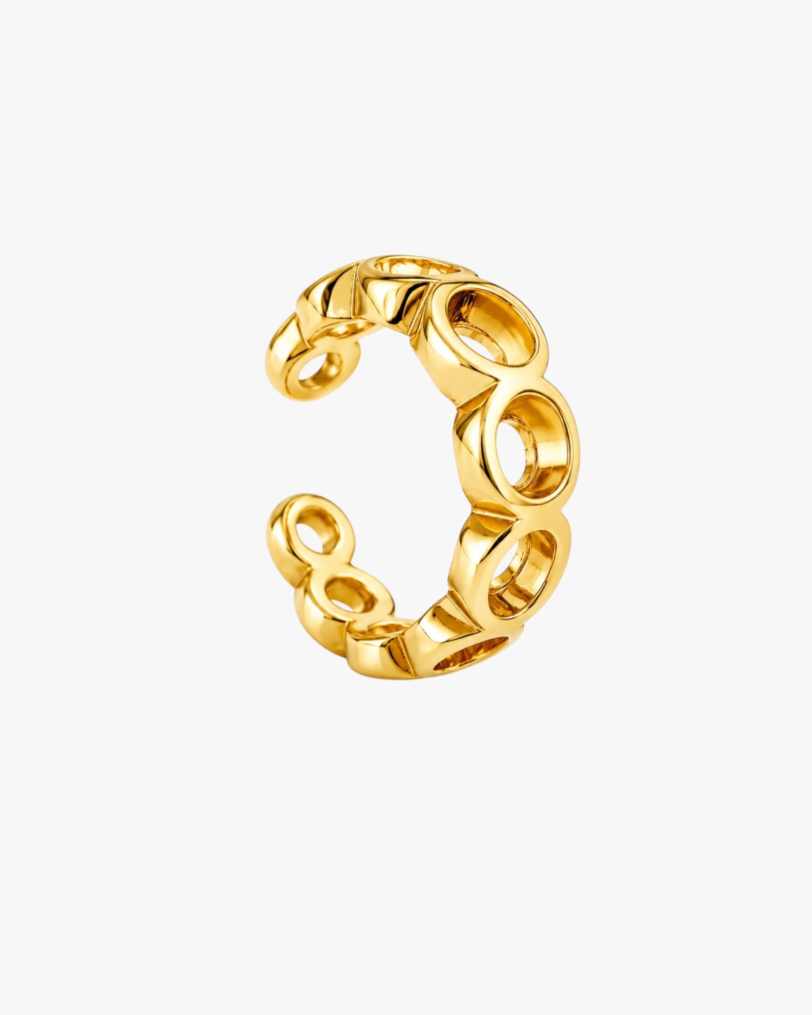 18K PVD Gold Marquise Ear Cuff – Lyra II