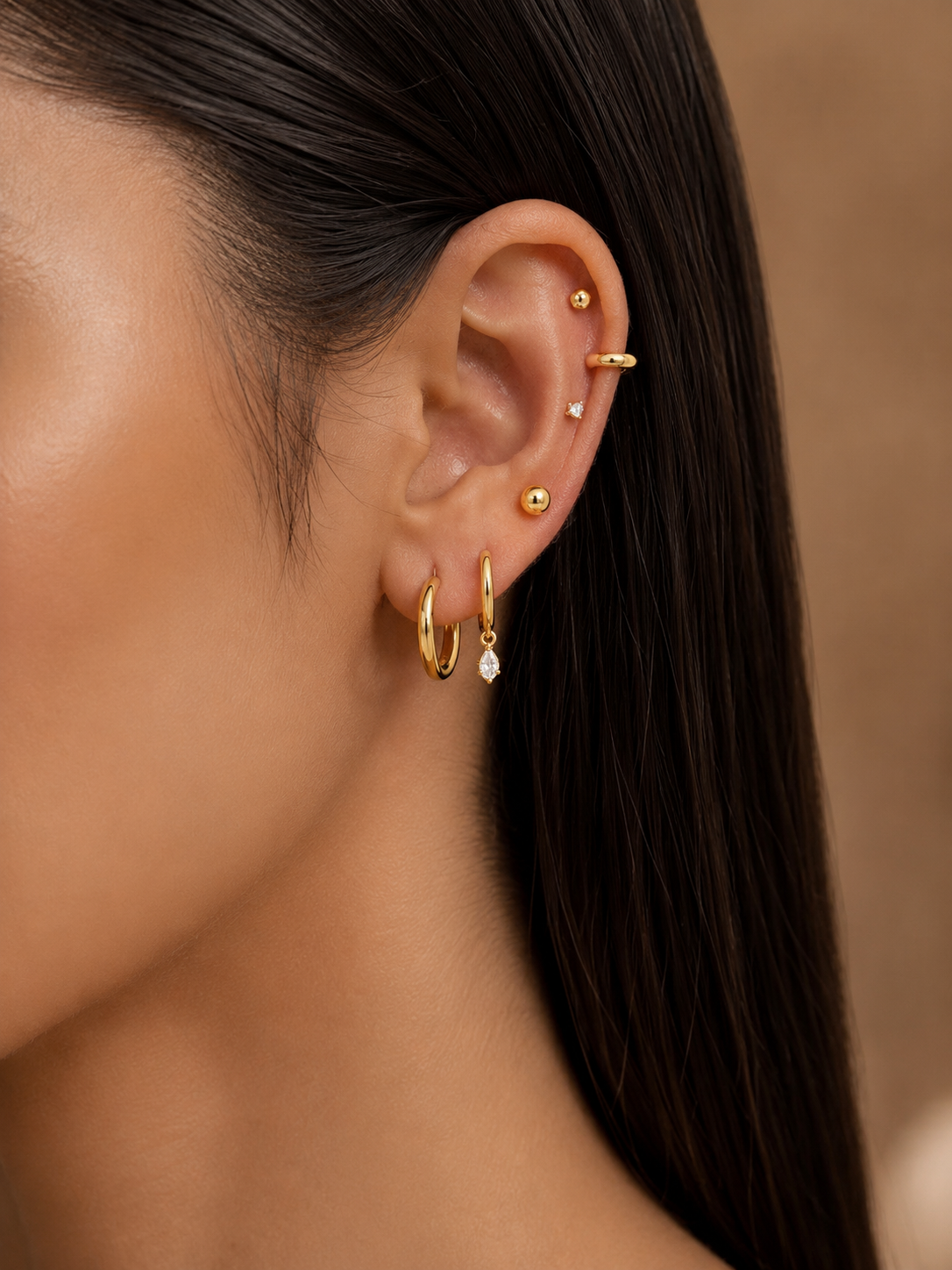 Threadless Ball Studs – 3mm Minimal Piercing Earrings
