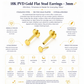 Gold Plated Flat Stud Earrings – 3mm Minimal Disc Piercing