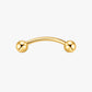 Titanium Curved Barbell 16G with Ball Ends – Atlas