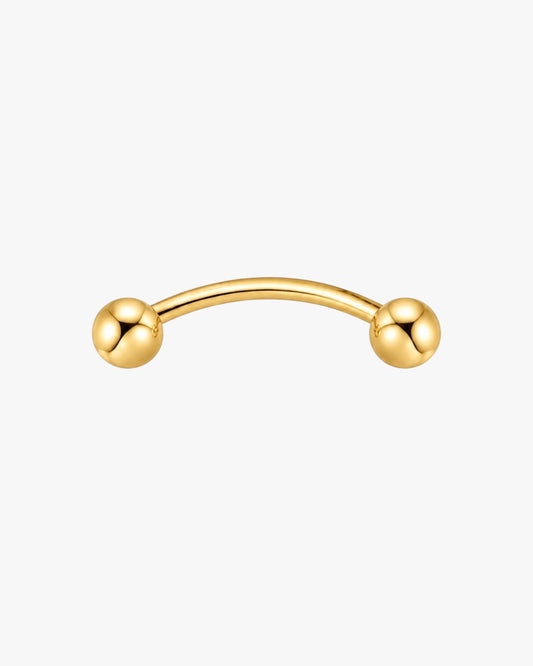 Titanium Curved Barbell 16G with Ball Ends – Atlas