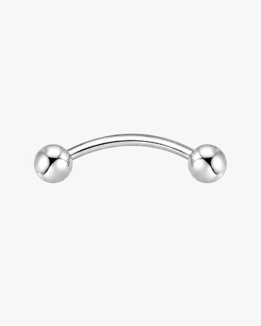 Titanium Curved Barbell 16G with Ball Ends – Atlas
