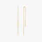 18K PVD Gold Plated Bar Chain Earrings – Bipo