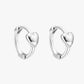 Silver Heart Hoop Earrings – LoveLost II
