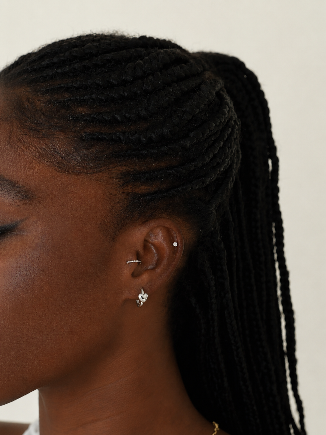 Silver Heart Hoop Earrings – LoveLost II